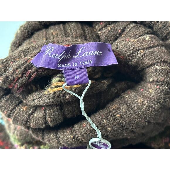 Ralph Lauren Purple Label Fair-isle Knit Embroidered Sweater M IT NWT $2490 - Picture 12 of 12
